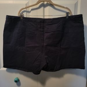 CJ Banks Stretch Shorts Navy , Size 24W